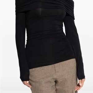 RAG & BONE NEW YORK BLACK CARMEN TOP
